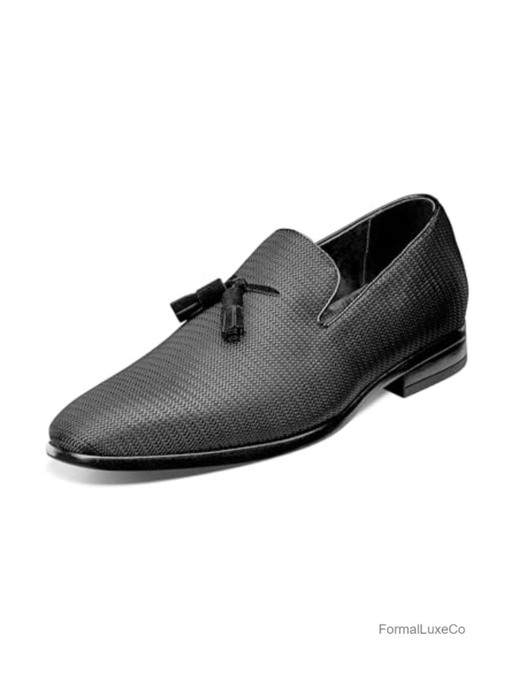 Tassel Leather Plain Toe Slip-On Loafers Cushioned Casual Dress Shoes